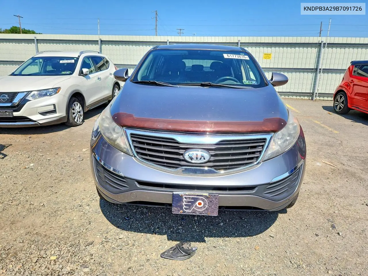 2011 Kia Sportage Lx VIN: KNDPB3A29B7091726 Lot: 61773816