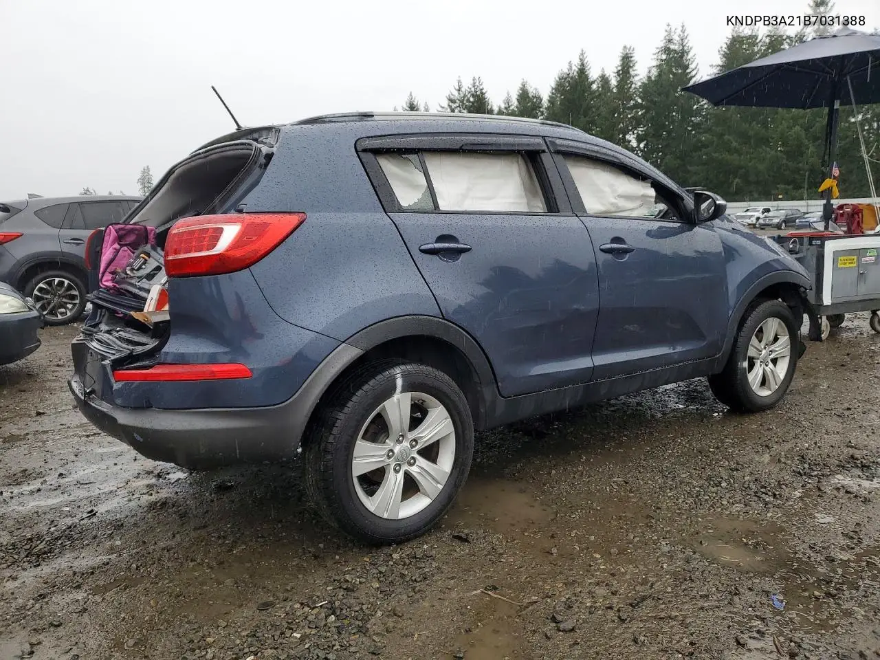 2011 Kia Sportage Lx VIN: KNDPB3A21B7031388 Lot: 72663105