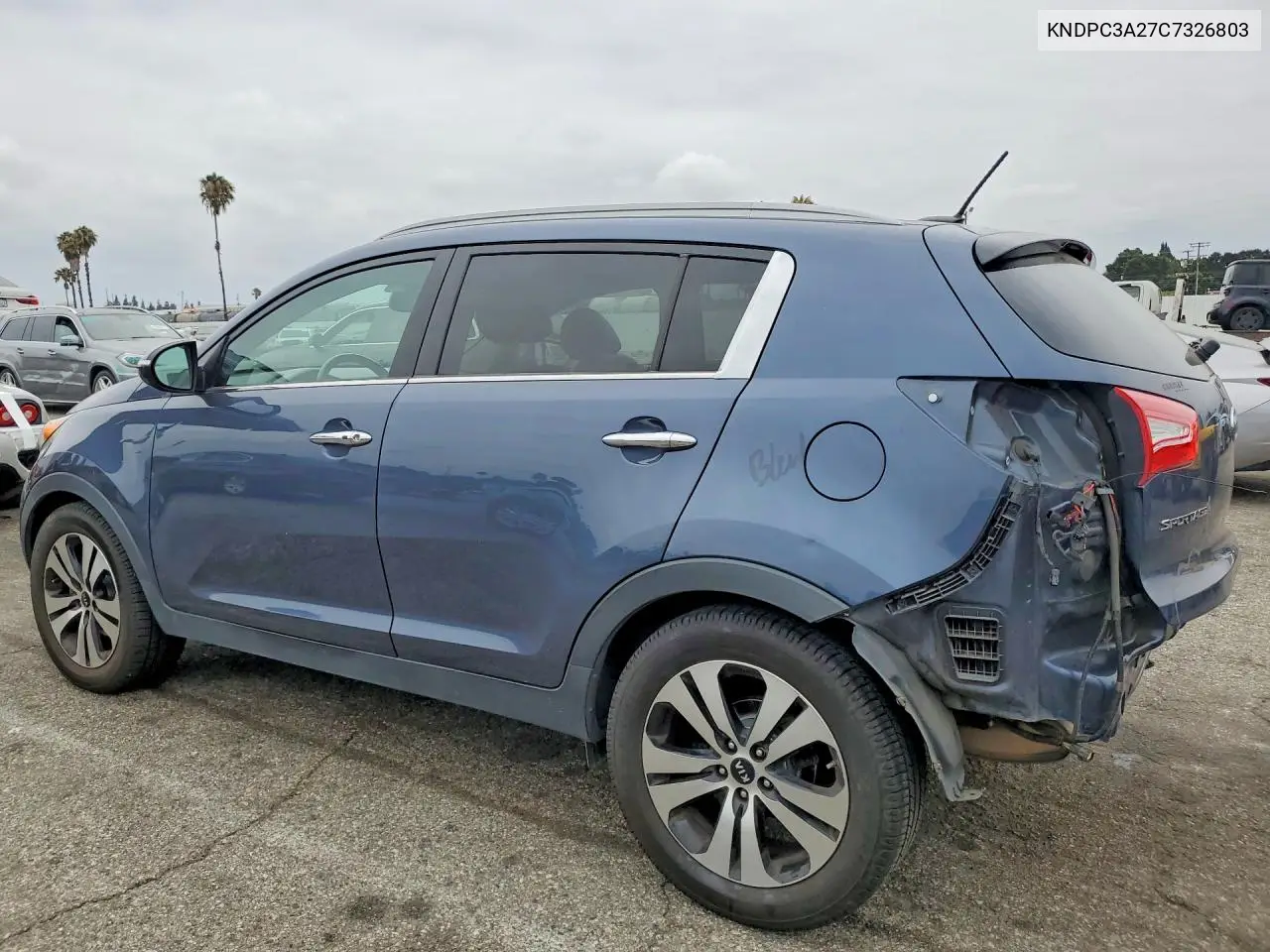 2012 Kia Sportage Ex VIN: KNDPC3A27C7326803 Lot: 59138356