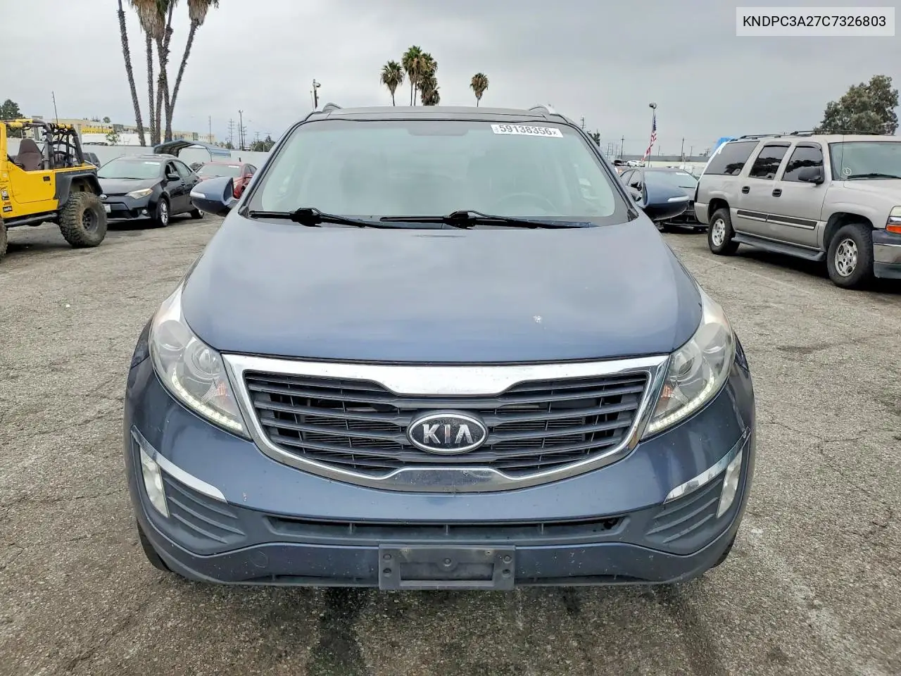 2012 Kia Sportage Ex VIN: KNDPC3A27C7326803 Lot: 59138356