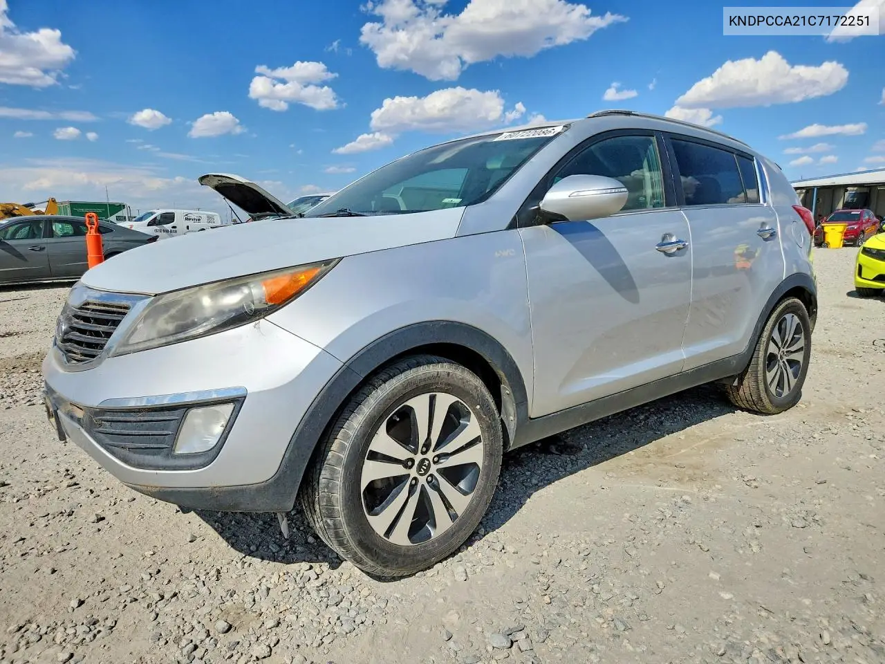 2012 Kia Sportage Ex VIN: KNDPCCA21C7172251 Lot: 60722086