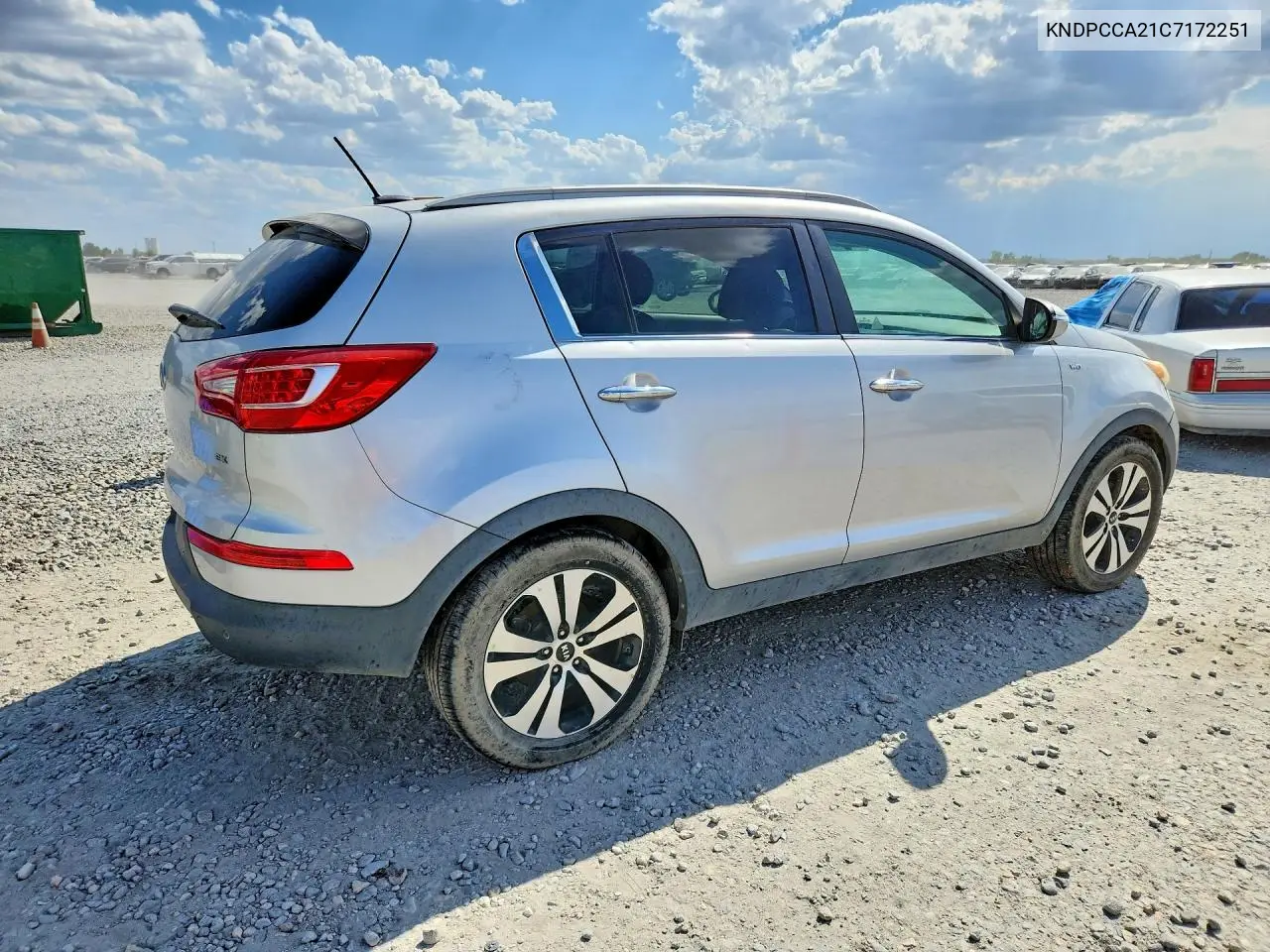 2012 Kia Sportage Ex VIN: KNDPCCA21C7172251 Lot: 60722086