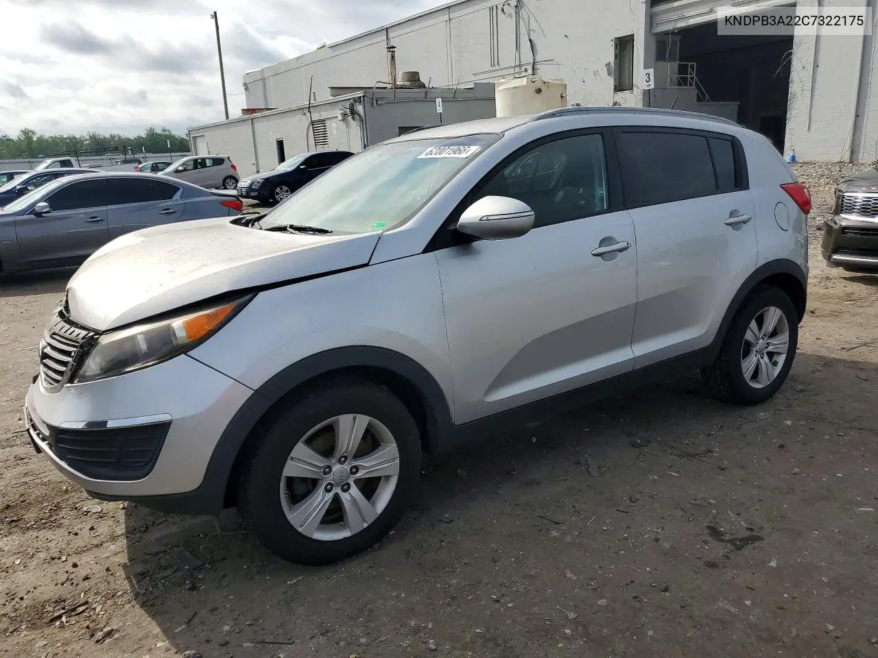 2012 Kia Sportage Lx VIN: KNDPB3A22C7322175 Lot: 62001966