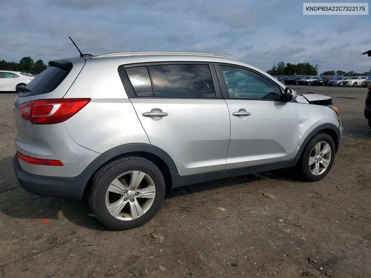 2012 Kia Sportage Lx VIN: KNDPB3A22C7322175 Lot: 62001966