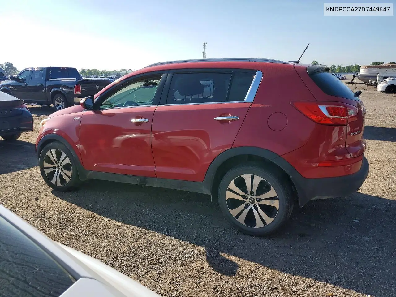 2013 Kia Sportage Ex VIN: KNDPCCA27D7449647 Lot: 57272326