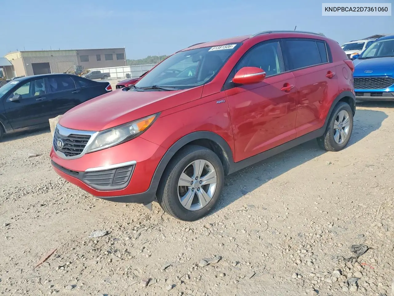 2013 Kia Sportage Lx VIN: KNDPBCA22D7361060 Lot: 61381506