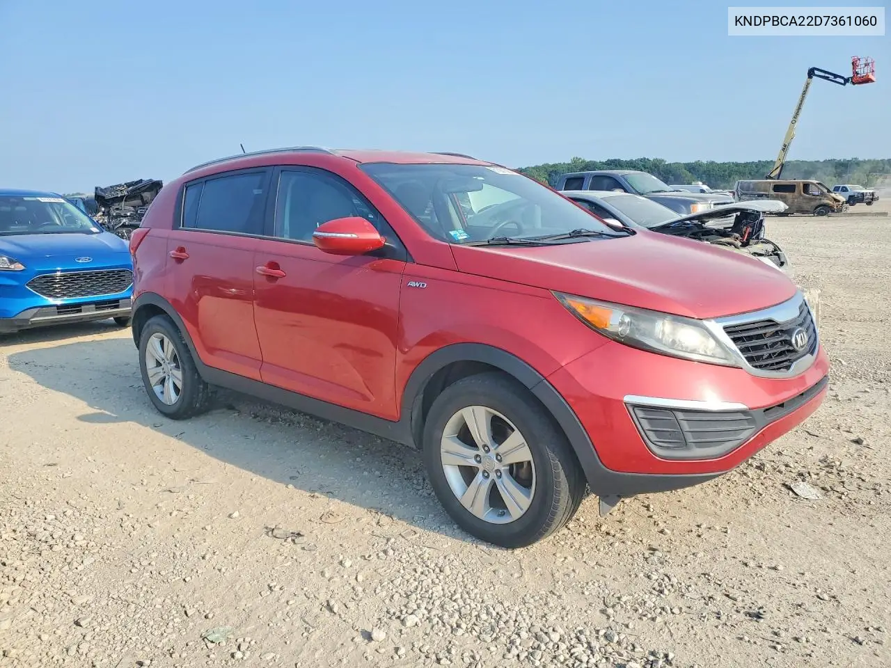 2013 Kia Sportage Lx VIN: KNDPBCA22D7361060 Lot: 61381506