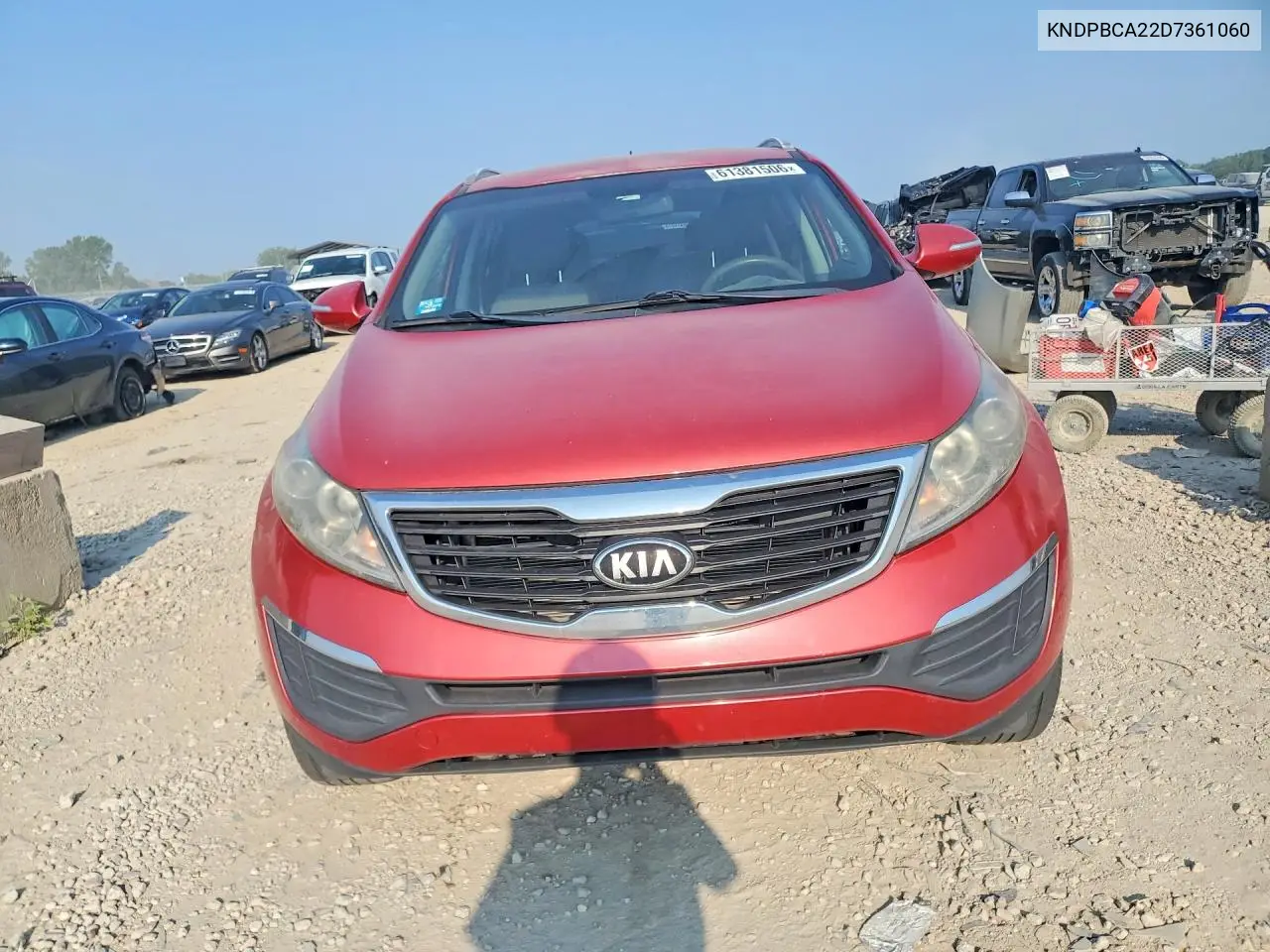 2013 Kia Sportage Lx VIN: KNDPBCA22D7361060 Lot: 61381506