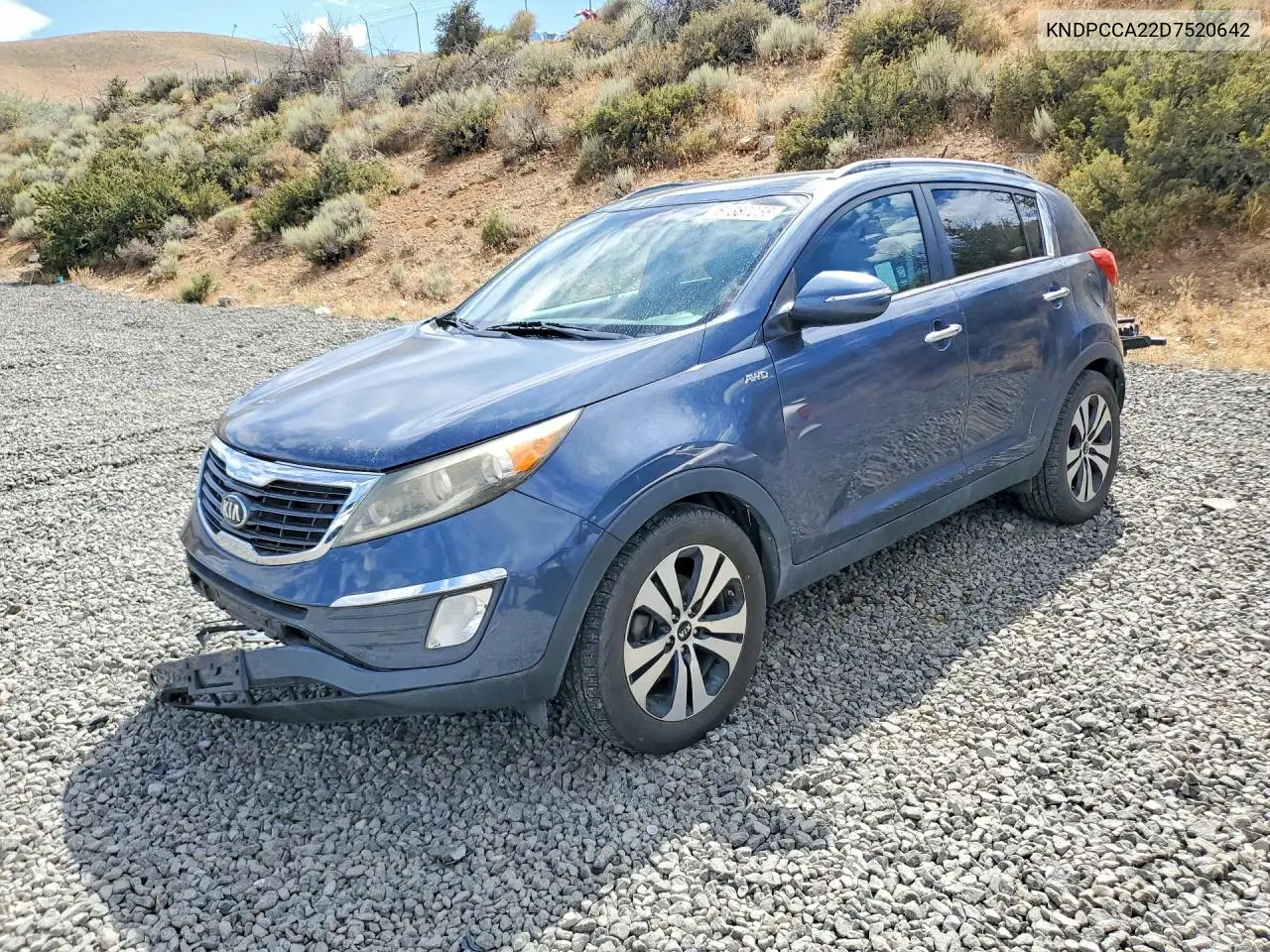 2013 Kia Sportage Ex VIN: KNDPCCA22D7520642 Lot: 61387056