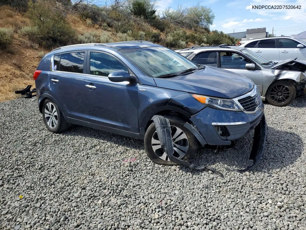 2013 Kia Sportage Ex VIN: KNDPCCA22D7520642 Lot: 61387056