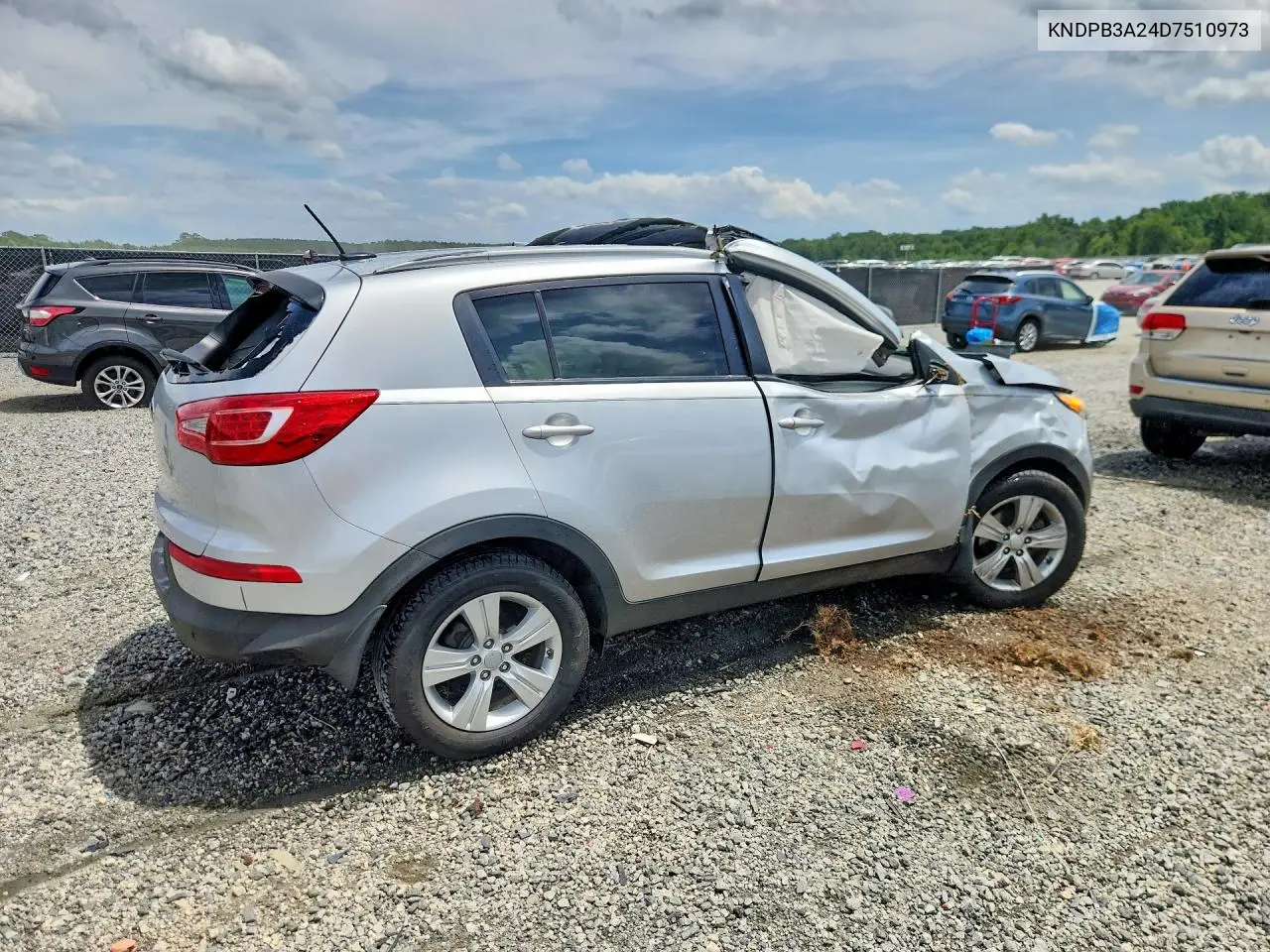 2013 Kia Sportage Lx VIN: KNDPB3A24D7510973 Lot: 61971066