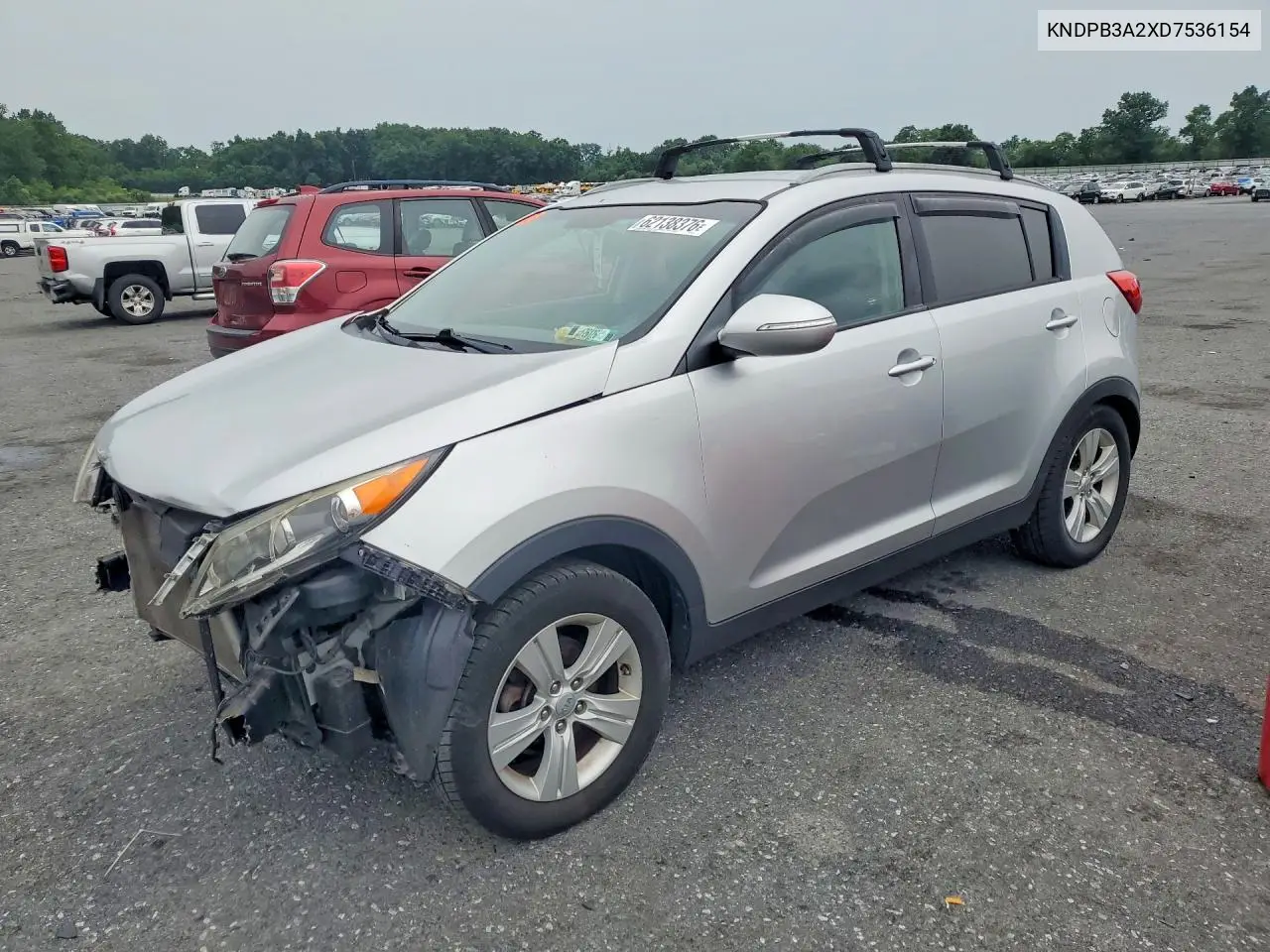 2013 Kia Sportage Lx VIN: KNDPB3A2XD7536154 Lot: 62138376