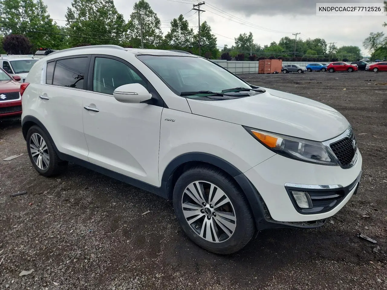 2015 Kia Sportage Ex VIN: KNDPCCAC2F7712526 Lot: 62067456