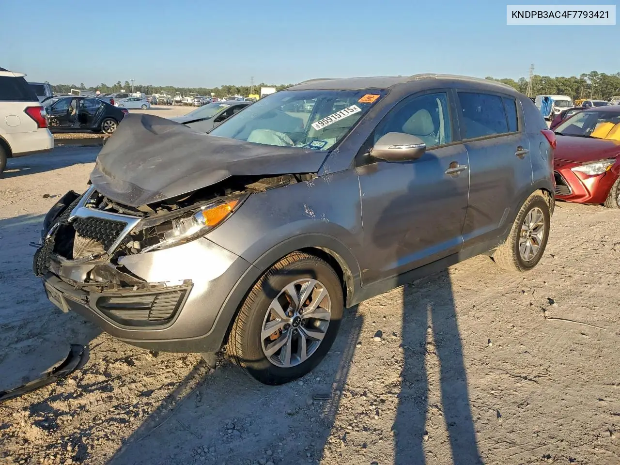 KNDPB3AC4F7793421 2015 Kia Sportage Lx