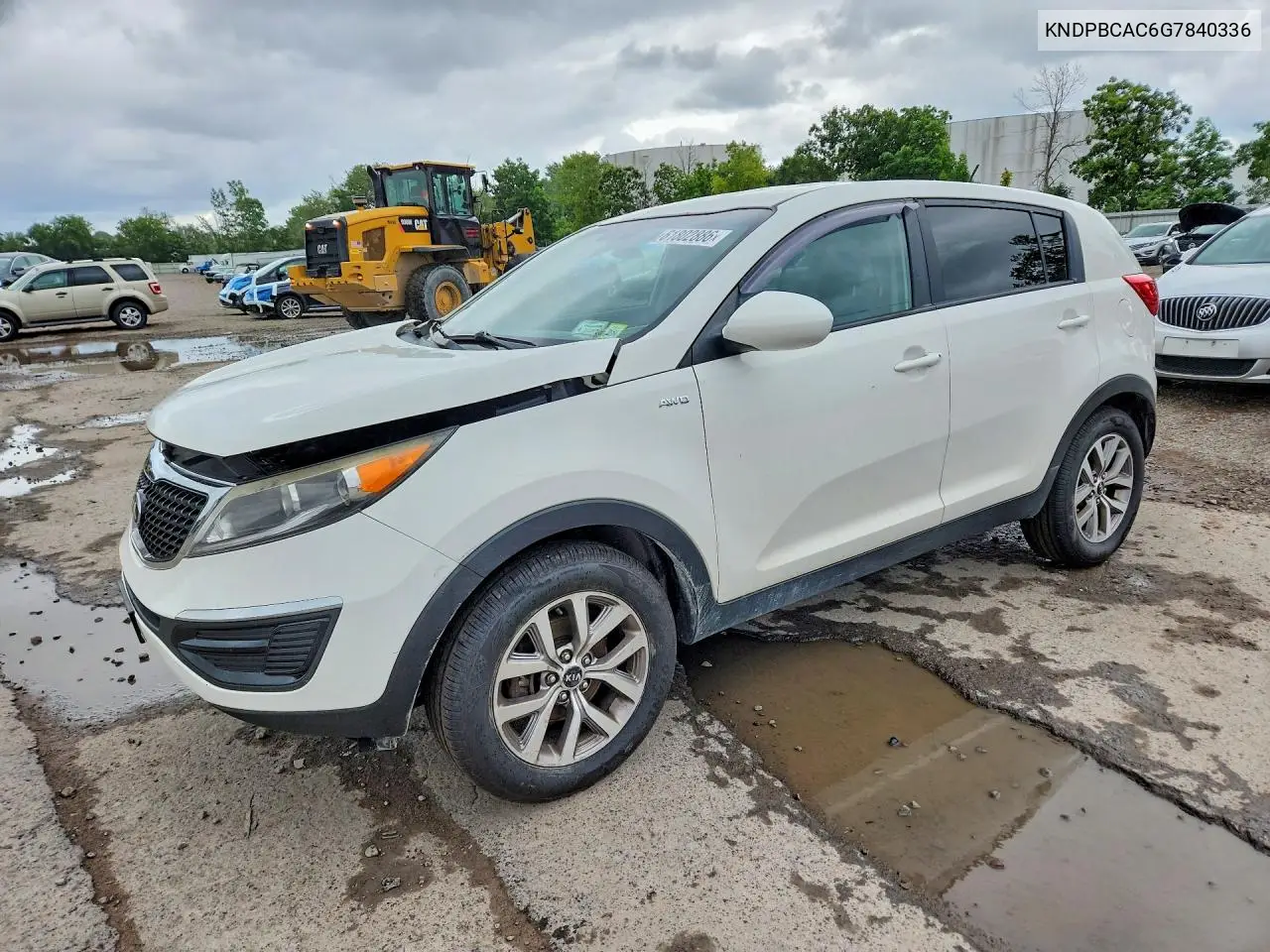 2016 Kia Sportage Lx VIN: KNDPBCAC6G7840336 Lot: 61802886