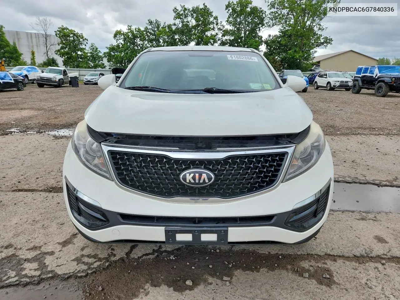 2016 Kia Sportage Lx VIN: KNDPBCAC6G7840336 Lot: 61802886