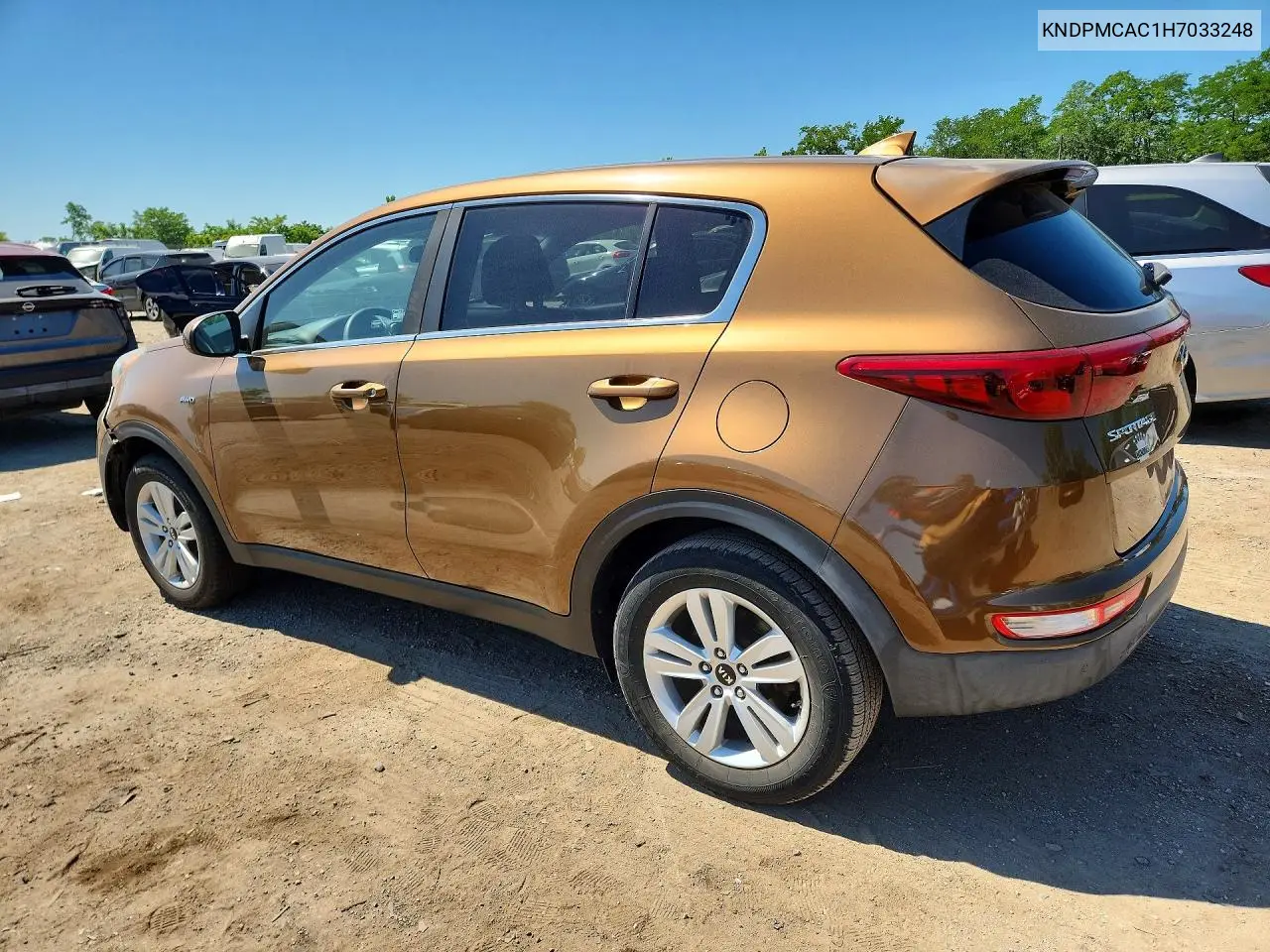 2017 Kia Sportage Lx VIN: KNDPMCAC1H7033248 Lot: 55938646