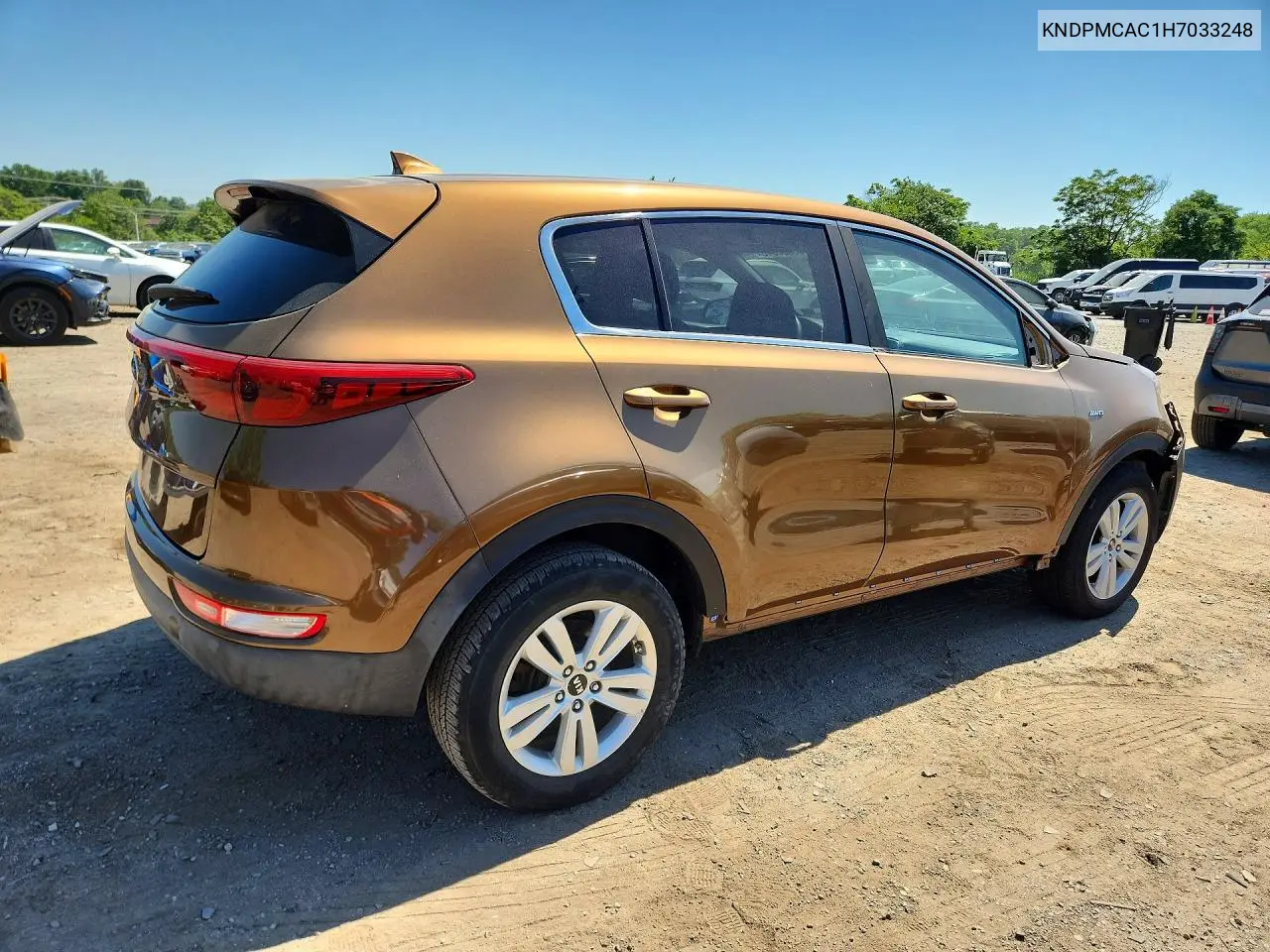 2017 Kia Sportage Lx VIN: KNDPMCAC1H7033248 Lot: 55938646