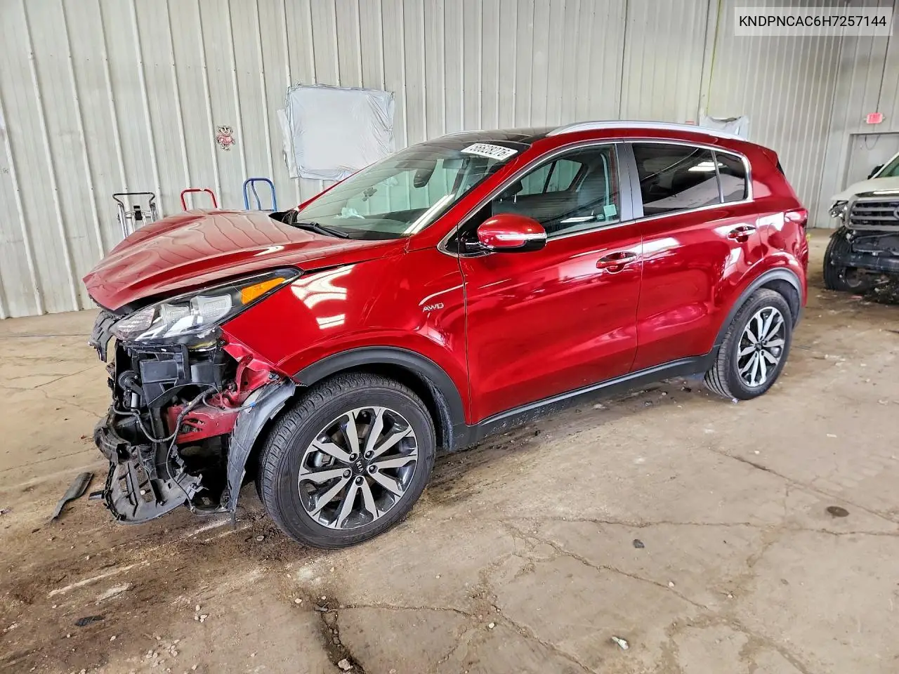 2017 Kia Sportage Ex VIN: KNDPNCAC6H7257144 Lot: 56628276