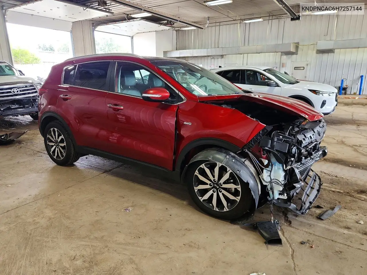 2017 Kia Sportage Ex VIN: KNDPNCAC6H7257144 Lot: 56628276