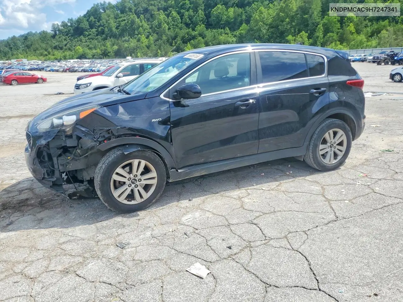 2017 Kia Sportage Lx VIN: KNDPMCAC9H7247341 Lot: 56889166