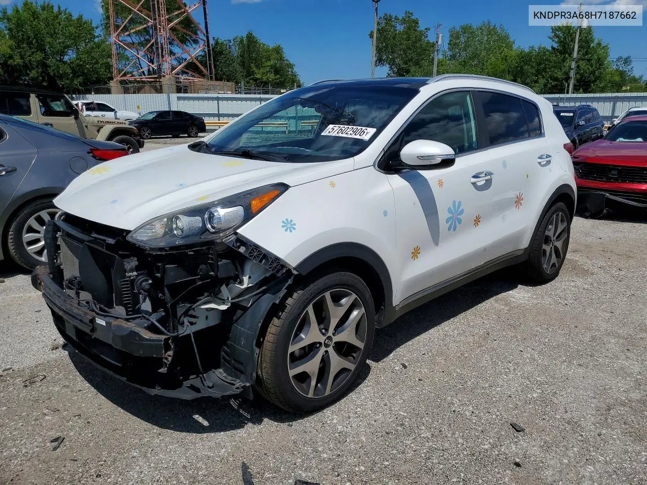 2017 Kia Sportage Sx VIN: KNDPR3A68H7187662 Lot: 57602906