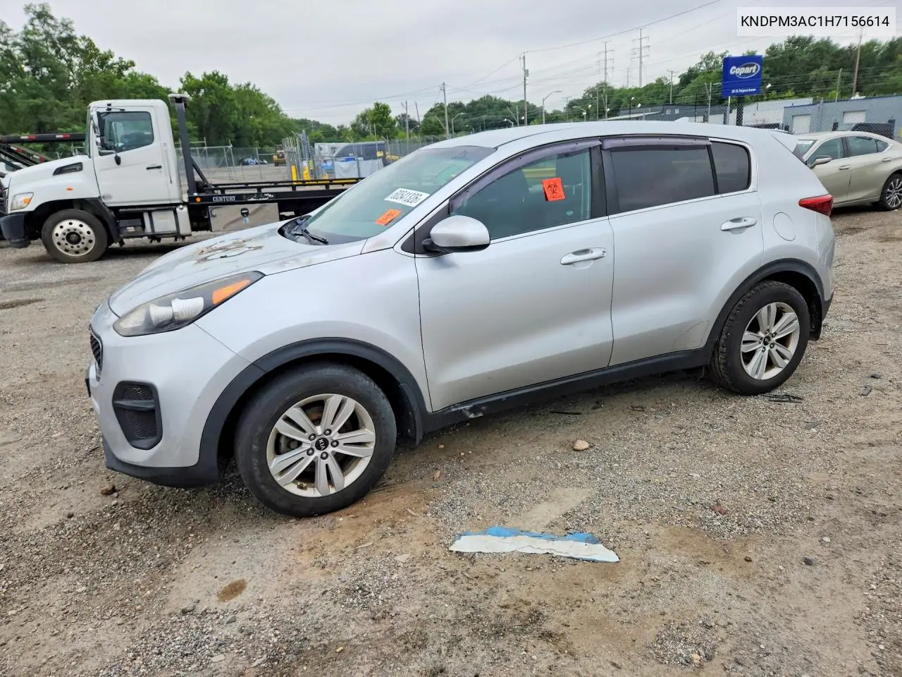 2017 Kia Sportage VIN: KNDPM3AC1H7156614 Lot: 60541326