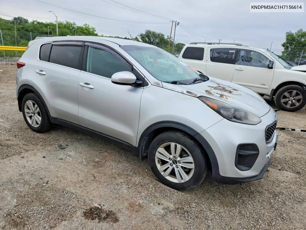 2017 Kia Sportage VIN: KNDPM3AC1H7156614 Lot: 60541326