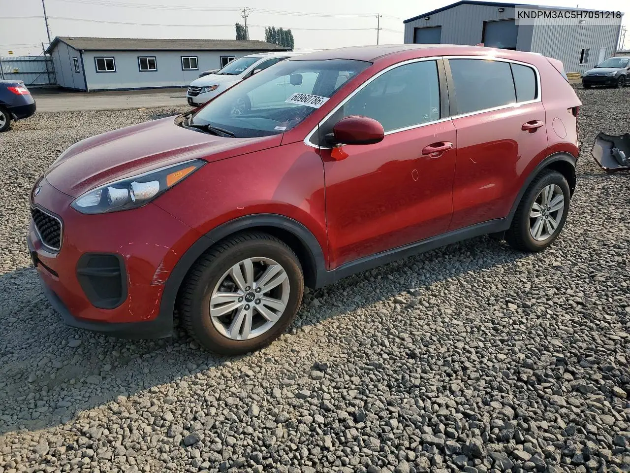 2017 Kia Sportage Lx VIN: KNDPM3AC5H7051218 Lot: 60960786