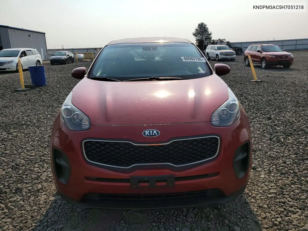 2017 Kia Sportage Lx VIN: KNDPM3AC5H7051218 Lot: 60960786