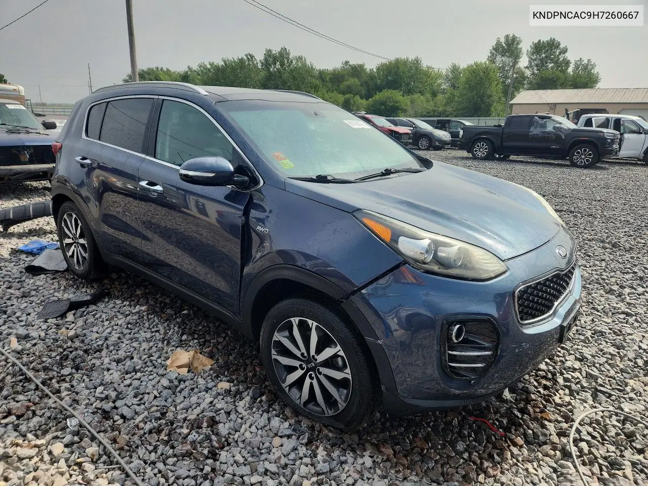 2017 Kia Sportage Ex VIN: KNDPNCAC9H7260667 Lot: 61163476