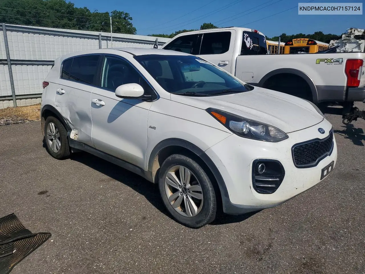 2017 Kia Sportage Lx VIN: KNDPMCAC0H7157124 Lot: 61184416