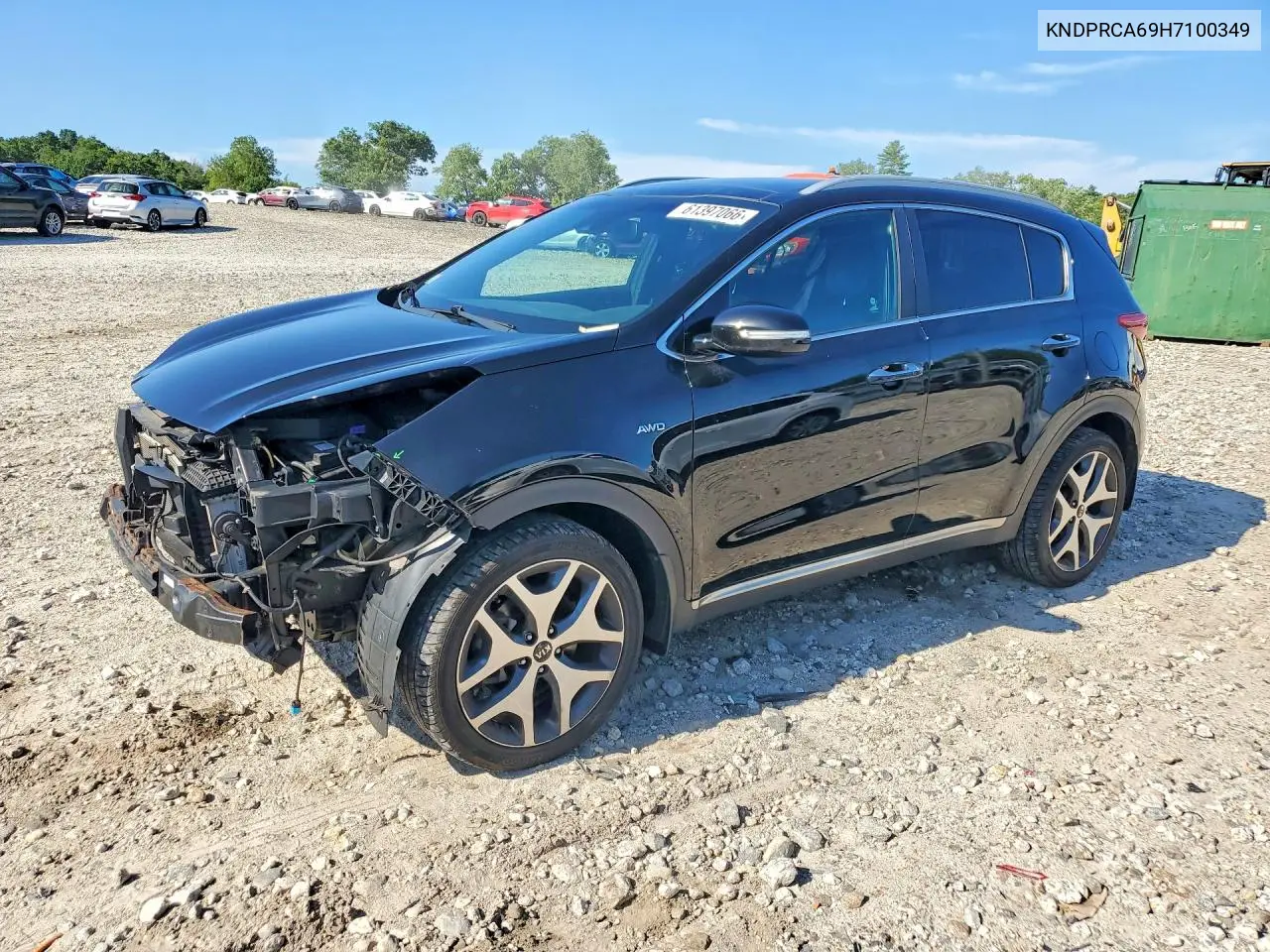 2017 Kia Sportage Sx VIN: KNDPRCA69H7100349 Lot: 61397066