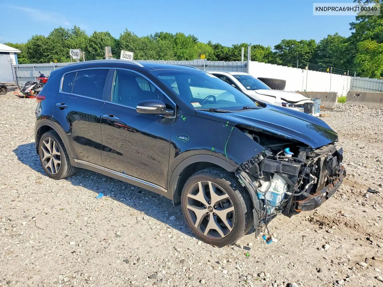 2017 Kia Sportage Sx VIN: KNDPRCA69H7100349 Lot: 61397066