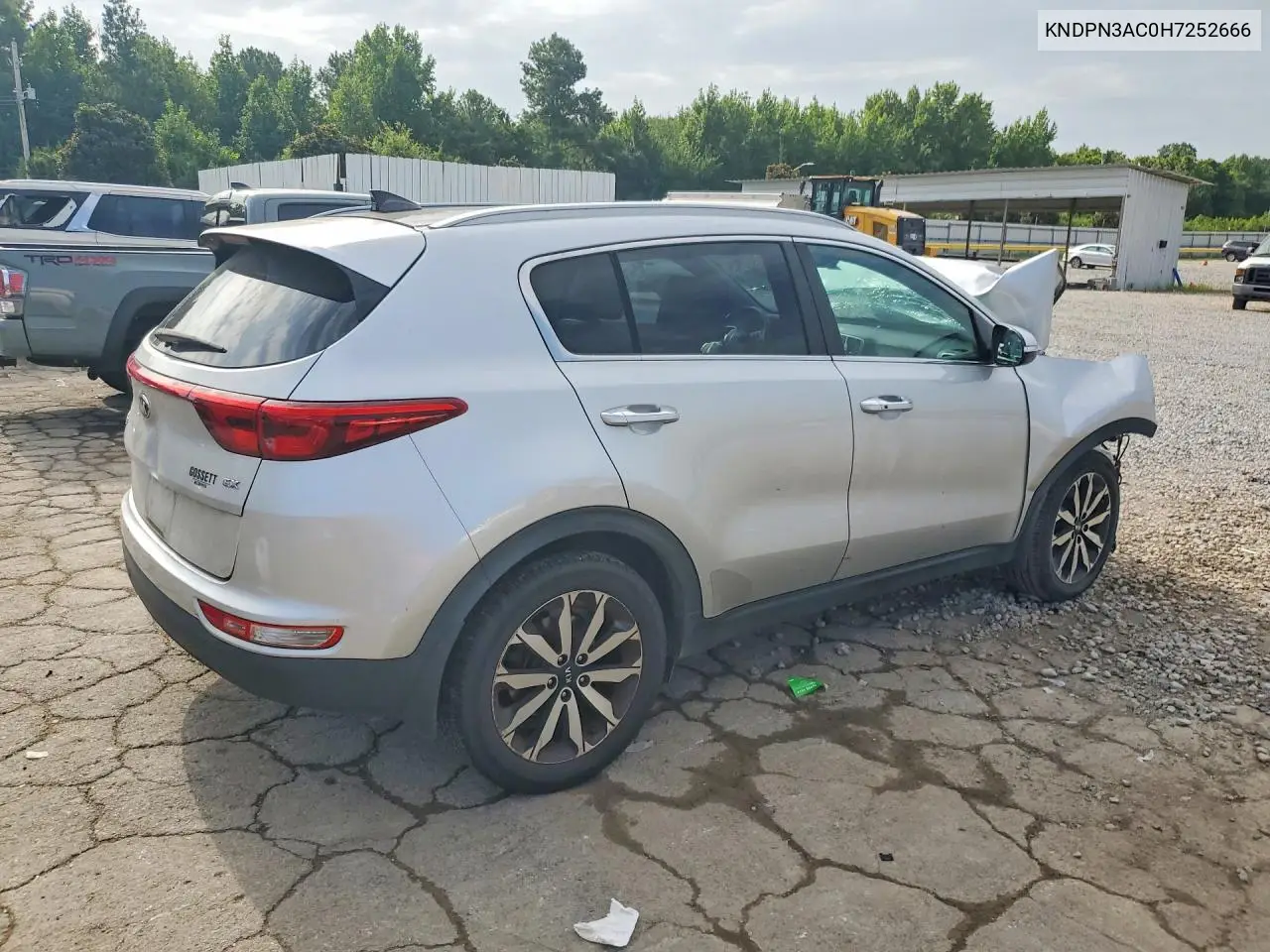 2017 Kia Sportage Ex VIN: KNDPN3AC0H7252666 Lot: 61616246