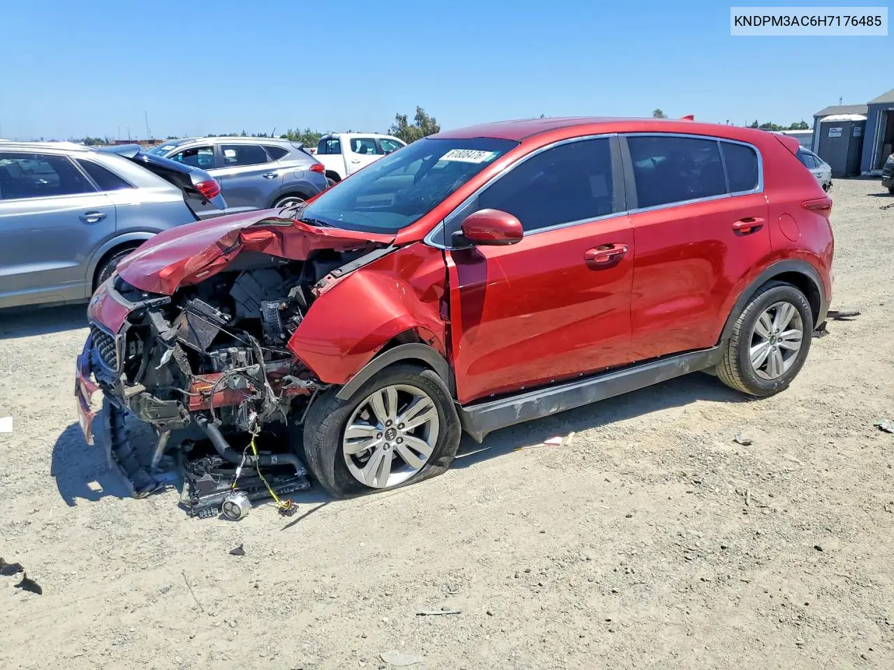 2017 Kia Sportage Lx VIN: KNDPM3AC6H7176485 Lot: 61808476