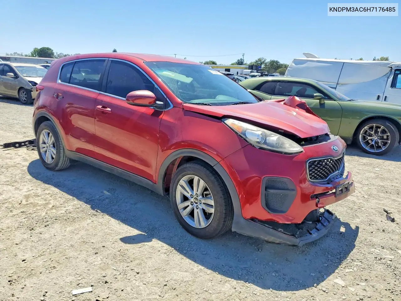 2017 Kia Sportage Lx VIN: KNDPM3AC6H7176485 Lot: 61808476