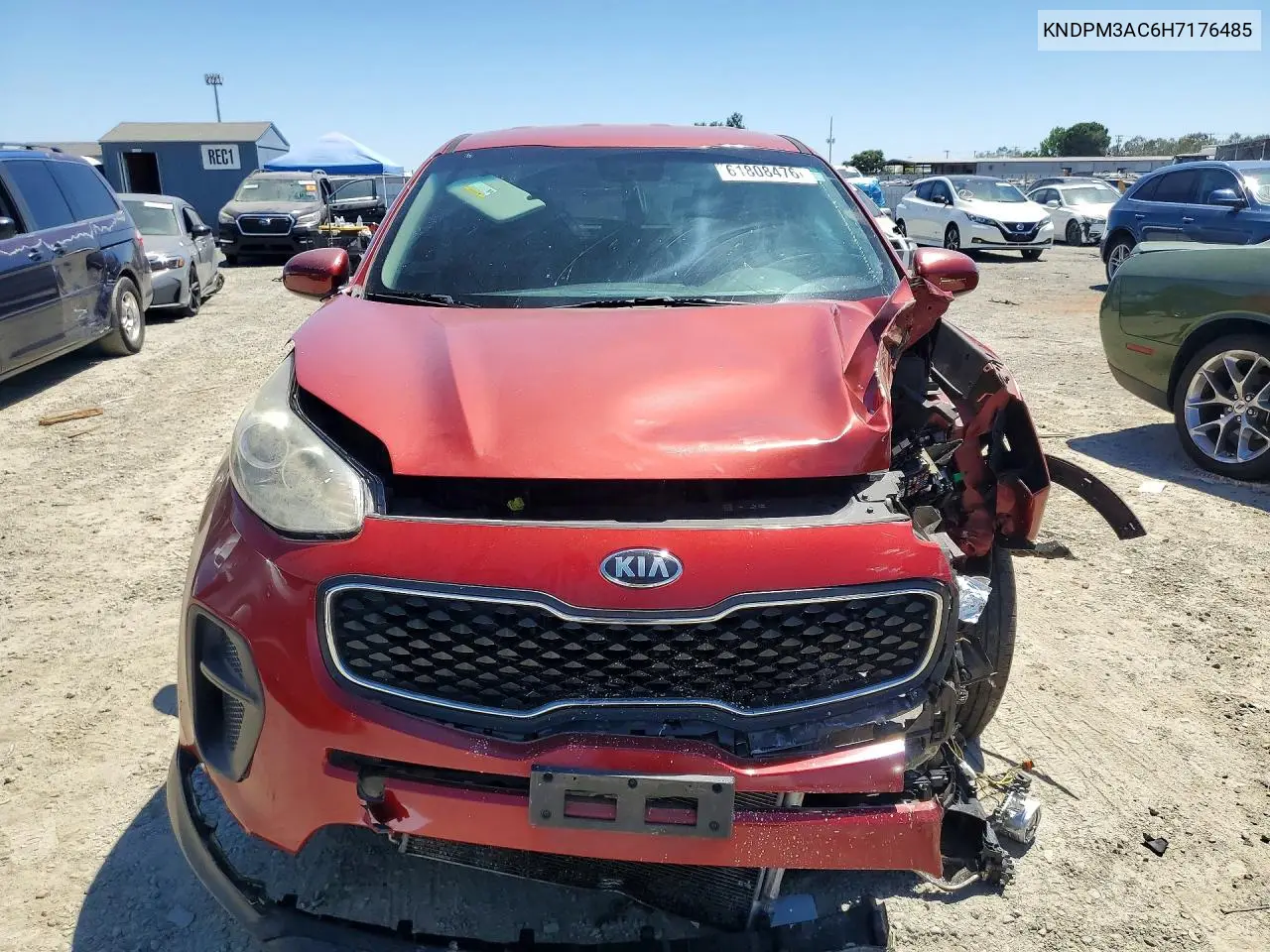 2017 Kia Sportage Lx VIN: KNDPM3AC6H7176485 Lot: 61808476