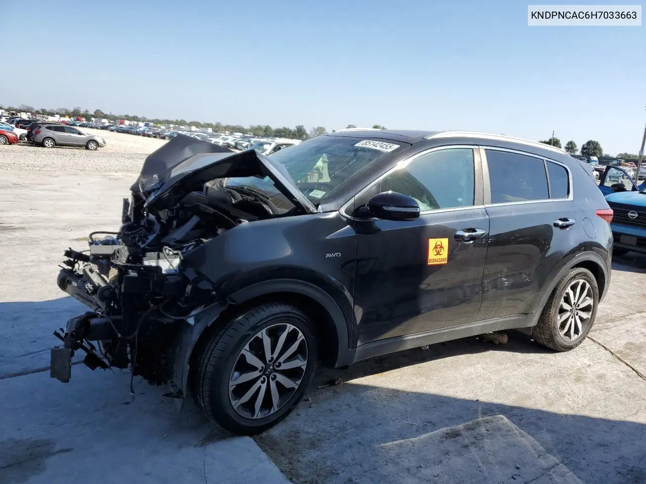 KNDPNCAC6H7033663 2017 Kia Sportage Ex