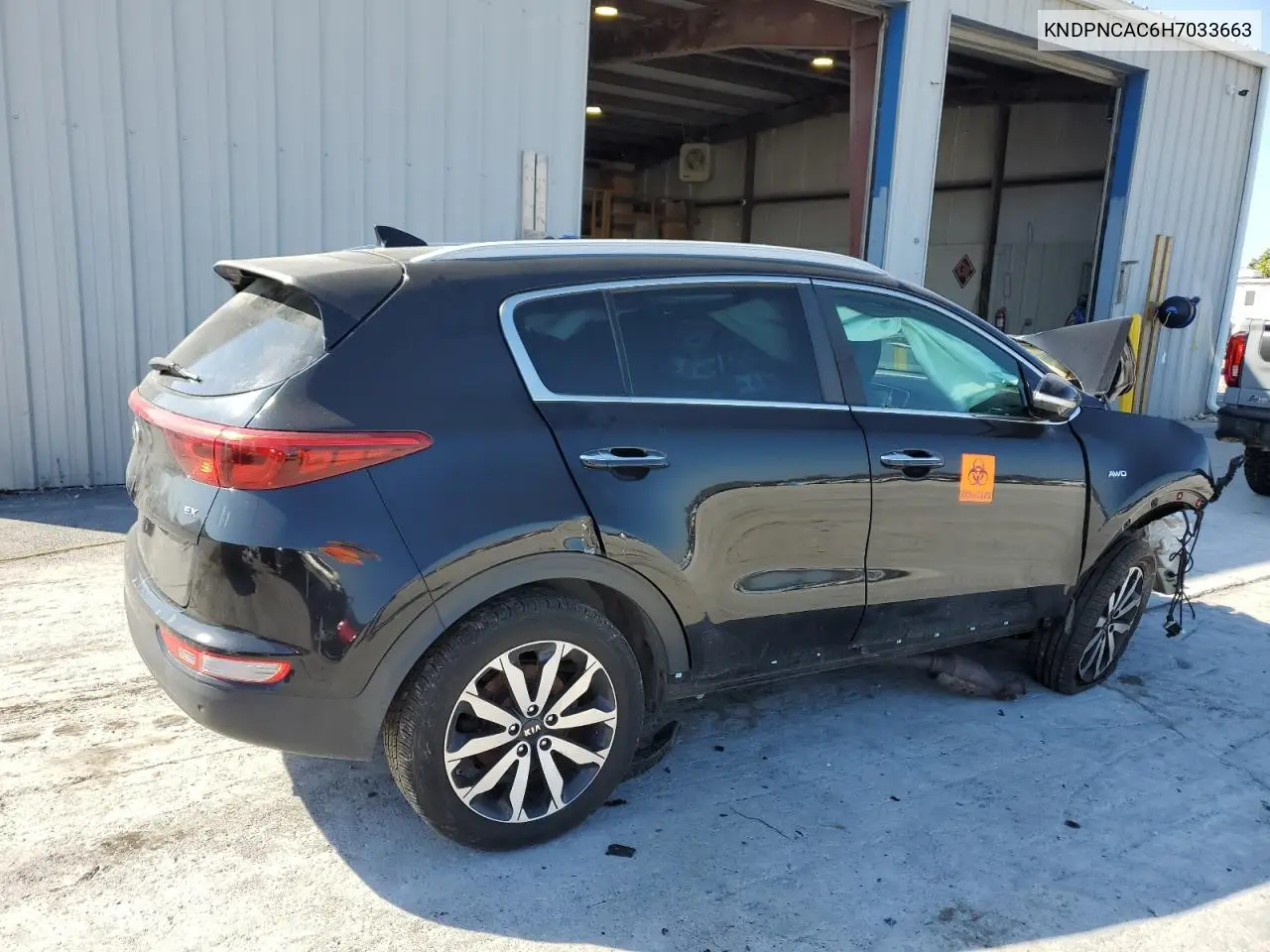 KNDPNCAC6H7033663 2017 Kia Sportage Ex