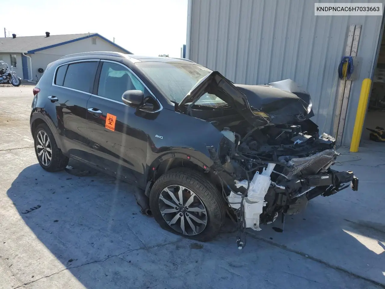 KNDPNCAC6H7033663 2017 Kia Sportage Ex
