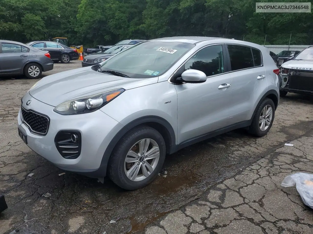 2018 Kia Sportage Lx VIN: KNDPMCAC3J7346548 Lot: 54697946