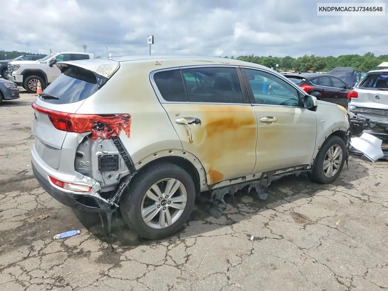 2018 Kia Sportage Lx VIN: KNDPMCAC3J7346548 Lot: 54697946