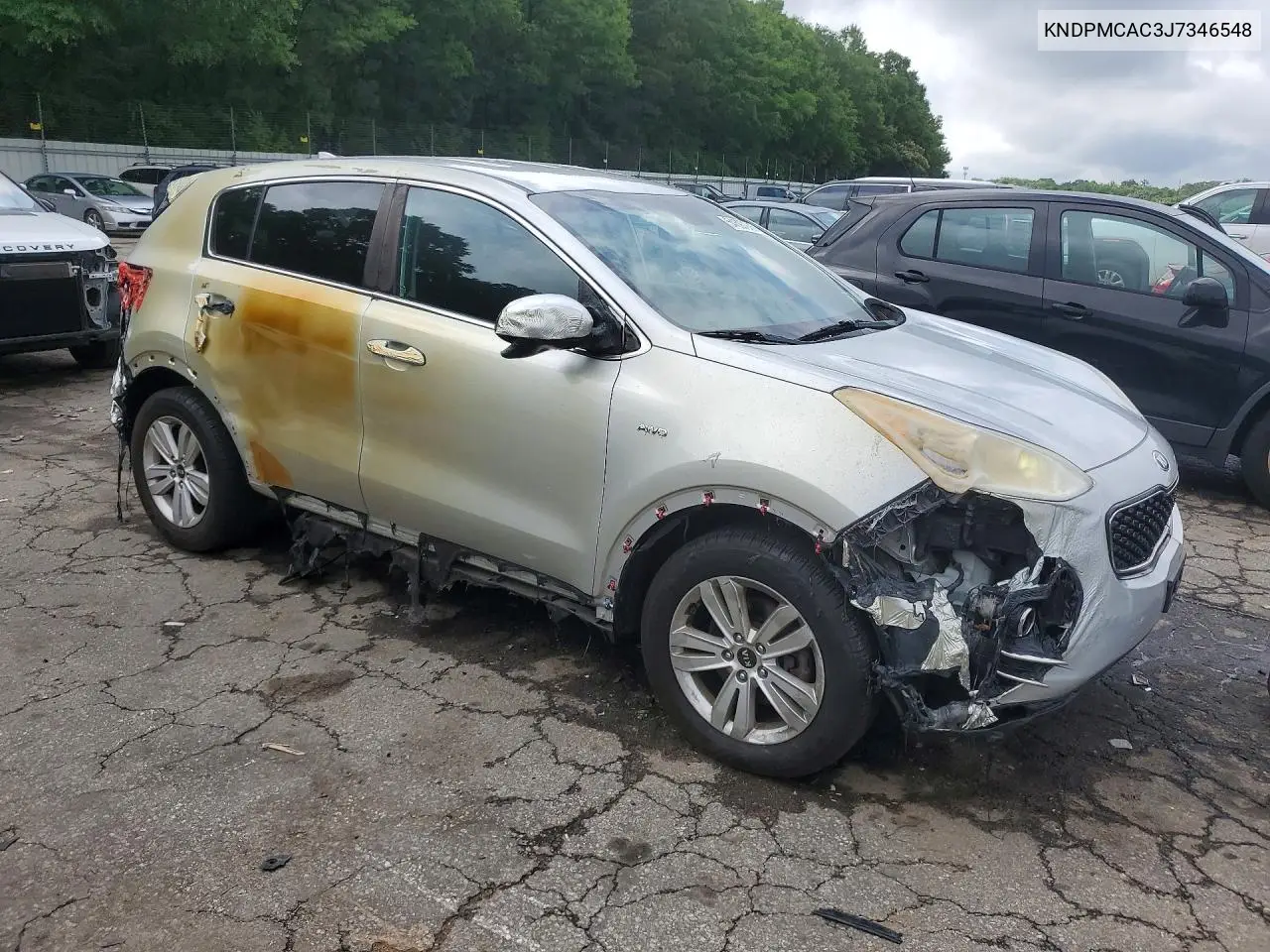2018 Kia Sportage Lx VIN: KNDPMCAC3J7346548 Lot: 54697946