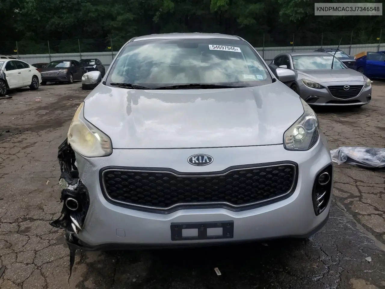 2018 Kia Sportage Lx VIN: KNDPMCAC3J7346548 Lot: 54697946