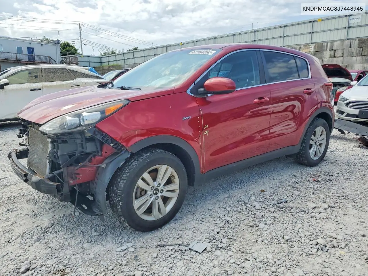 KNDPMCAC8J7448945 2018 Kia Sportage Lx