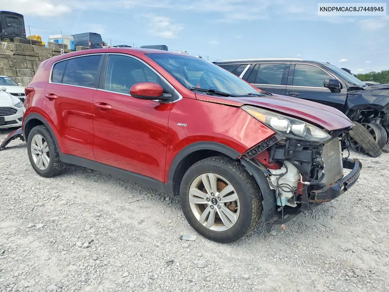 KNDPMCAC8J7448945 2018 Kia Sportage Lx