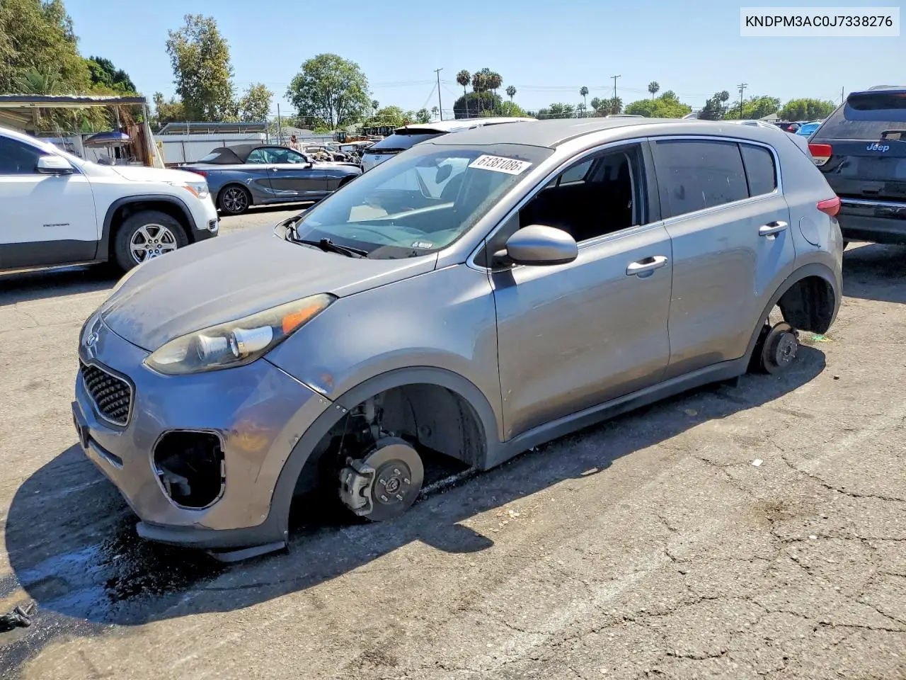 2018 Kia Sportage Lx VIN: KNDPM3AC0J7338276 Lot: 61381086
