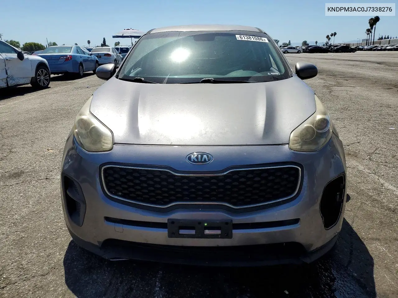 2018 Kia Sportage Lx VIN: KNDPM3AC0J7338276 Lot: 61381086