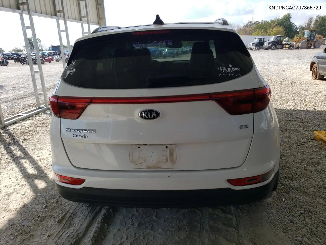 KNDPNCAC7J7365729 2018 Kia Sportage Ex